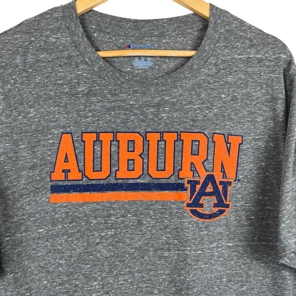 Auburn University Tigers Champion Heathered Grey T-Shirt Size XL - Picture 3 of 9